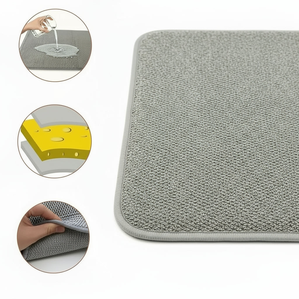 Microfaser Abtropfmatte "Koko" Saugfähig für Camper 