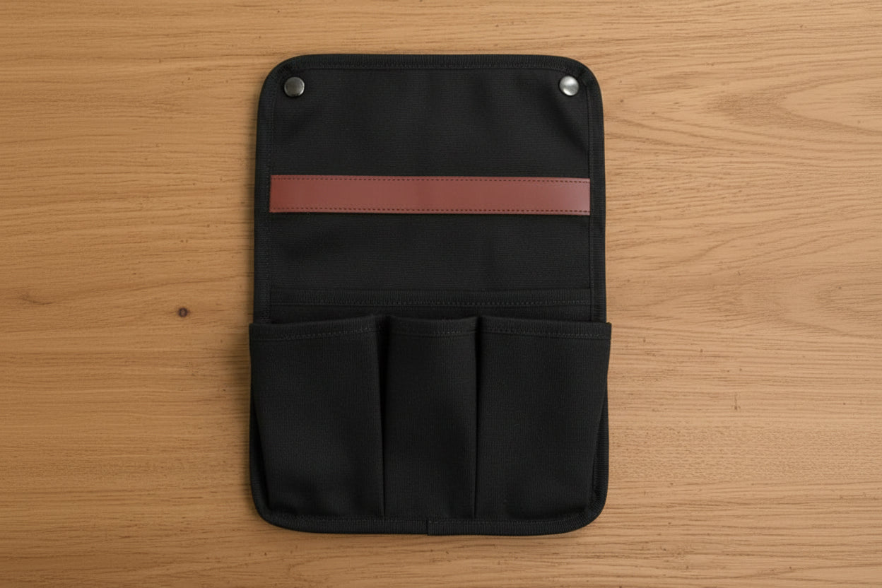 Organizer für Camping Stuhlarmlehnen schwarz