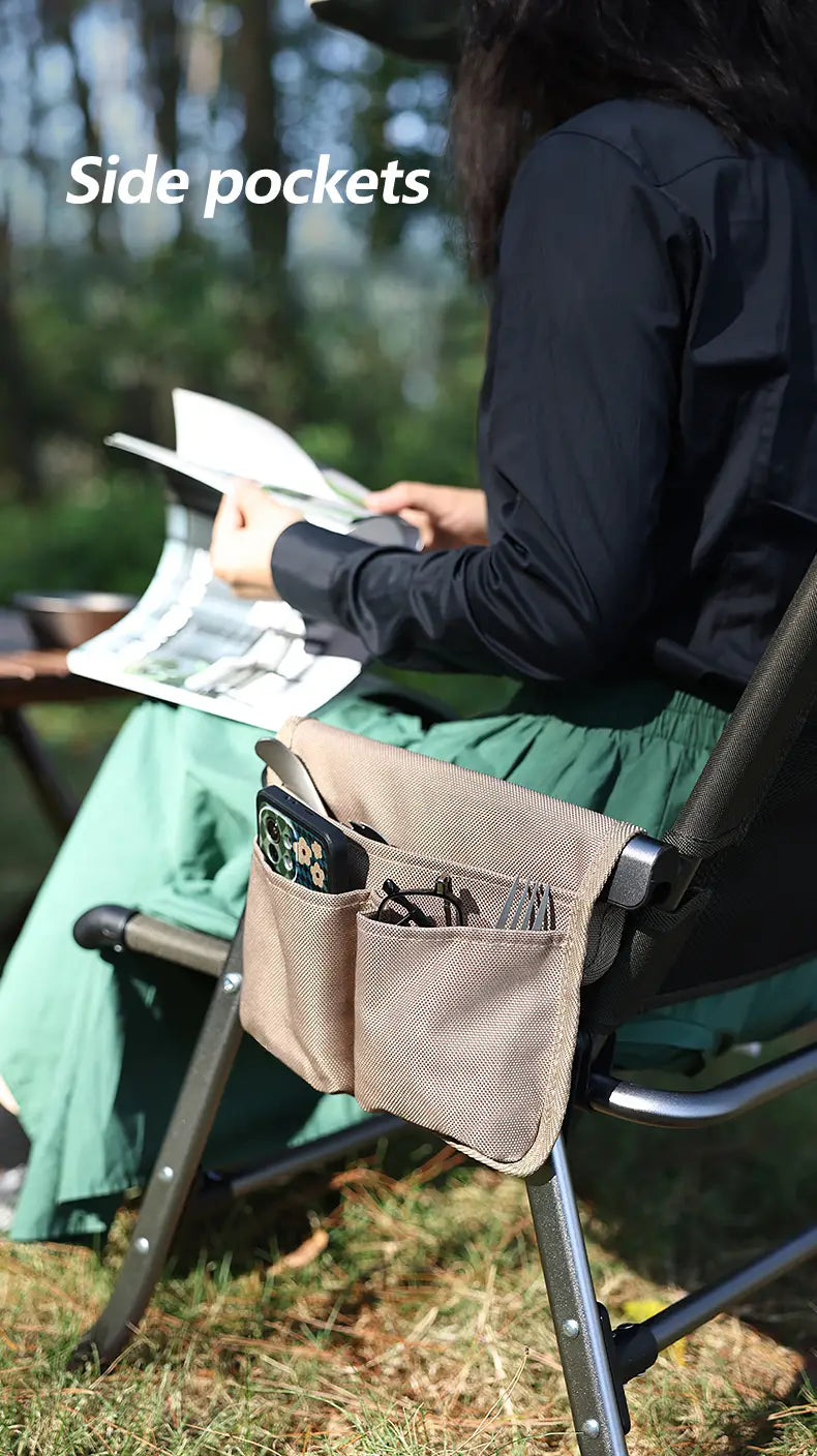 Organizer mit Taschen für Camping Stuhlarmlehnen