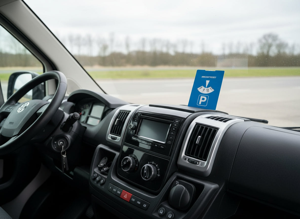 Parkscheibe nach StVO aus Papier, 11 x 15 cm