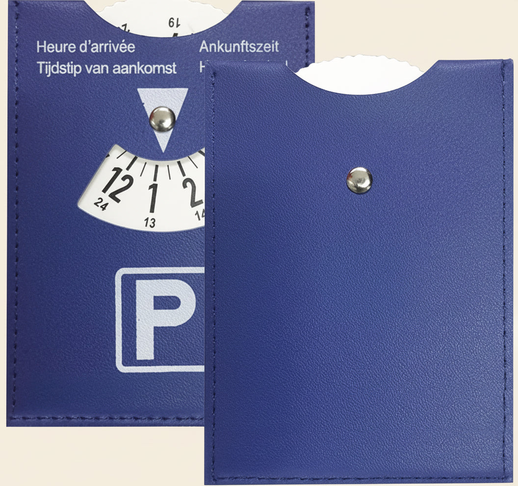 Parkscheibe aus PU-Leder