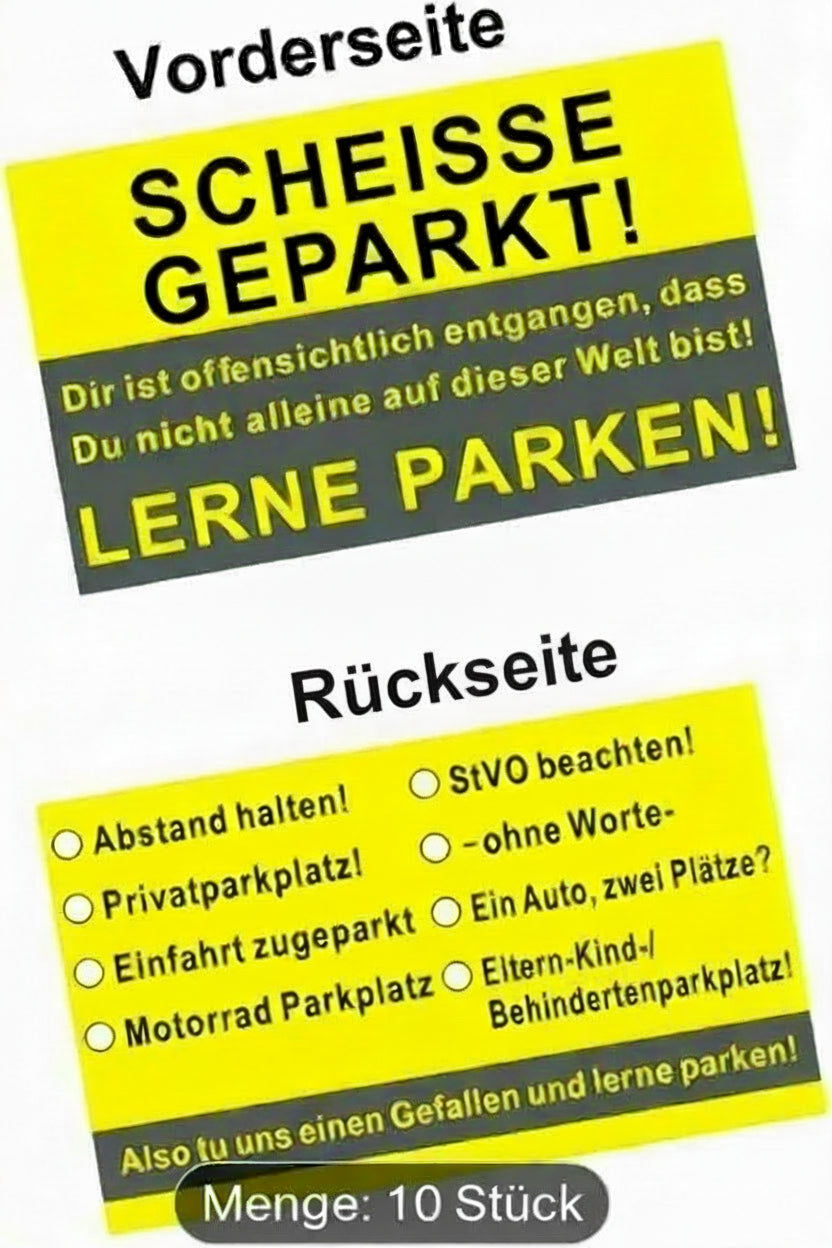 Scheissegeparkt 10Stück