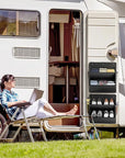 Wohnmobil Organizer für Schuhe an Aufbautür