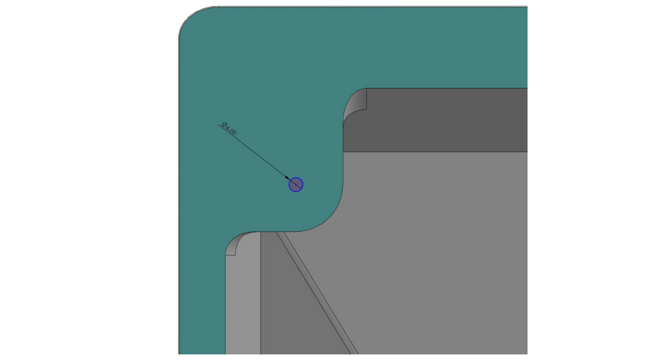 Starlink Gen 3 Halterung Grafik Lochdurchmesser