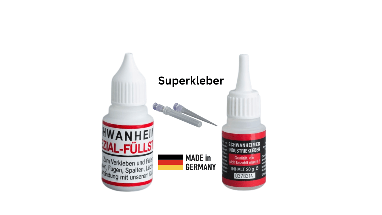 Superkleber Schwanheimer Industriekleber Nr. 100 / 10g + Spezial-Füllstoff 30g Set