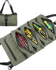 Aufrollbare Werkzeugtasche oliv