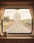 Windspiel aus Holz für Camper